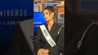 R'BONNY Was Asked How Miss Universe Benefits Her?