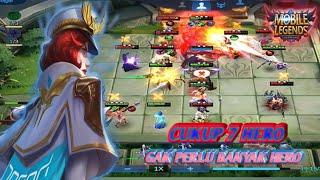 Cuma pake 7 hero ini,TEMBUS PERINGKAT 1,,,!!!MEGIC CHESS #mobile legend's