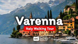 Varenna Lake Como Italy  4K Video Ultra HD Walking Tour 2024