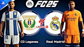 EA FC25 - Leganés vs Real Madrid | PS5[4K60] Gameplay | Laliga EA Sports 2024-25 | Mbappé vs  Haller