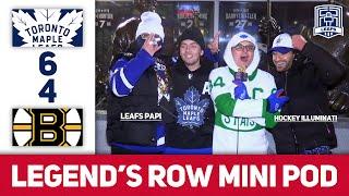 MATTHEW 'MK ULTRA' KNIES | Legend's Row Mini-Pod w/Hockey Illuminati + LeafsPapi | Leafs 6-4 Bruins