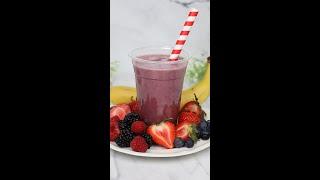 Mixed Berry Flaxseed Smoothie #Shorts