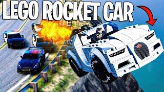 Running From Cops with Lego Rocket Car in GTA 5 RP