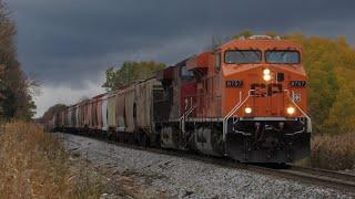 10/14/22 Chasing CP 8757 ECM Unit on CP 648 Along the Paynesville Subdivision (CP 8757, UP)