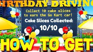 HOW TO GET ALL 10 CAKE SLICES LOCATIONS in DRIVING EMPIRE! ROBLOX