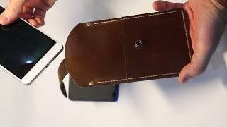 crazy horse leather smartphone holster case