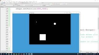 Pong game SFML C++ intro