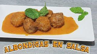 ALBONDIGAS EN SALSA //COCINA CON CHARI