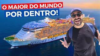 DENTRO DO MAIOR CRUZEIRO DO MUNDO! Como É Por Dentro do Mega Navio Wonder of the Seas