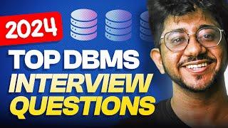 Most Important Database & DBMS questions for Interviews in 30 mins | Internship and Placement Prep