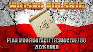 Plan Modernizacji Technicznej do 2026 roku.