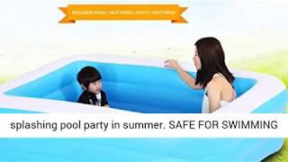 FINA Inflatable Swimming Pools Oversize - PVC Thickened Abrasion Resistant Inflatable Pool - REVIEW