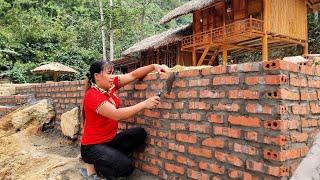 How to build a retaining wall with red bricks and stream stones / Lý Nhệ