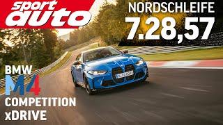 BMW M4 Competition M xDrive | Nordschleife 7.28,57 min HOT LAP | sport auto