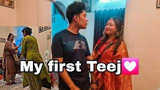 My First Teej || Nikhil ne end tak sath diya||Vlog