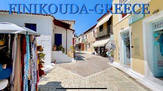  Finikounda, a village in the Peloponnese Greece, (walking tour) HDR 4K