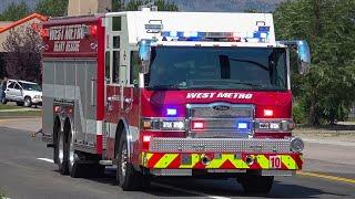 [WHAT A TRUCK! ] WEST METRO FIRE | HEAVY RESCUE 10 & MEDIC 10 responding (Metro Denver)