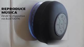 Parlante Splash Proof Bluetooth con Ventosa para la Ducha