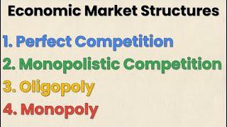 What Are the FOUR Market Structures in Economics? | [WITH EXAMPLES] | Think Econ