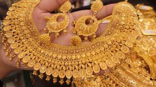 সোনার কাটায় নেকলেস /gold necklace