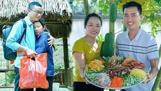 Love in the Kitchen: Engineer and Girl Cook Pho Cuon Together