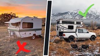 TRAVEL TRAILER OR TRUCK CAMPER...? WHY WE SWITCHED!