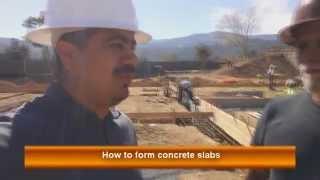 How to Form Concrete Slabs