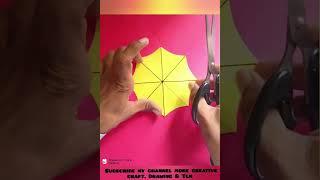 making paper craft Umbrella #youtubeshorts #shortvideo #viral #umbrella #kids