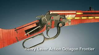 Henry Lever Action Octagon Frontier rifle | 3dGun