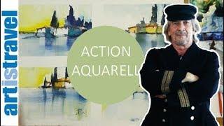 Action Aquarell mit Gerd Ruhland