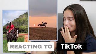 Equestrian Reacts To Horse TikToks | Laia x Xaloc