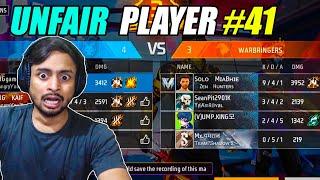 RG GAMER VS UNFAIR PLAYER | FREE FIRE GAMEPLAY #41