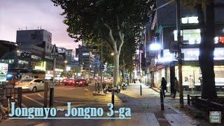 【4K60f】 0-3. 종묘 공영주차장 ~ 종로3가 Jongmyo Public Parking Lot ~ Jongno 3-ga