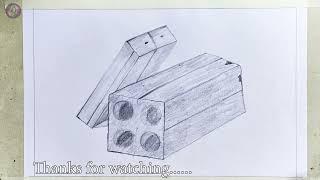 How to Draw Brick Step by Step  Art education for beginner Camart