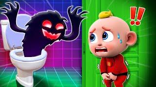 Something Scary In The Toilet | Monster in the Toilet Song | More Nursery Rhymes & Kids Song