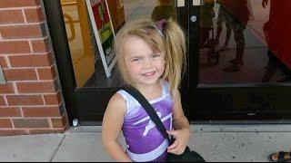 Wearing Her New Bratayley Leotard to Gymnastics Class! | Crazy8Family