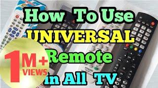 Universal Remote For Led TV || Crt Tv || All TV Codes || Led tv repair