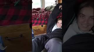 How I comfortably sleeping in van during the Canadian winter