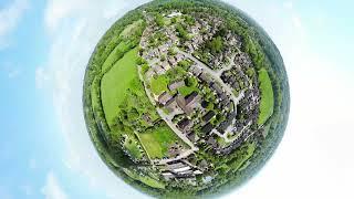 Ariel view of Little Slaughterford, Barns Green