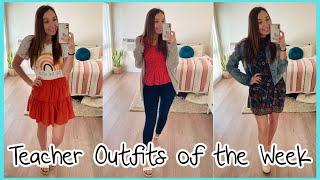 TEACHER OUTFITS || OUTFITS OF THE WEEK || TEACHER STYLE