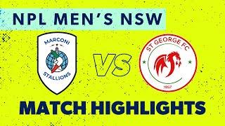 NPL Men's NSW Round 4 Highlights – Marconi v St George FC