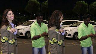 Tamannaah Bhatia Unexpected Behaviour With Her Fan at Airport | W FlimyWoods