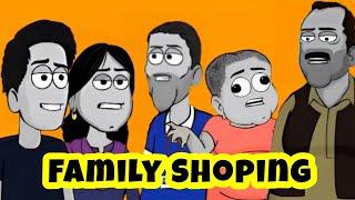 Family ke sath shopping # sharum ki sketch book # haji dilbar