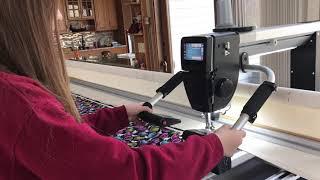 Quilting is Easy and Fun on the Bernina Q24 Longarm ( Even for a 15 year old! )