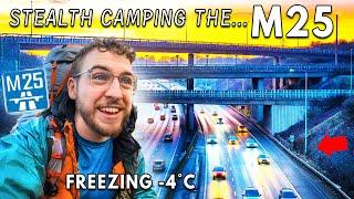 STEALTH CAMPING ON THE M25 EMBANKMENT | Motorway / Highway WILD CAMP | Vango Helium F10