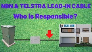 NBN & Telstra Lead-In Cable Who Is Responsible??? Cable from The Pit To The House Is a Network Cable