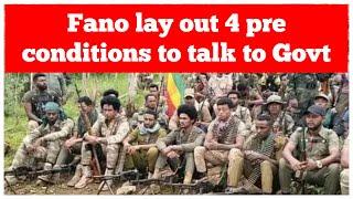 Amhara Fano lay out 4 pre conditions to talk to Govt