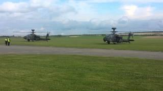 AAC Attack Helicopter Display Team (AHDT) Departing Duxford 24/05/15