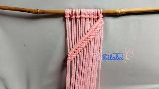 DIY: Macrame Tutorial - Tutorial Tali Kur EASY KNOT PATTERN #5