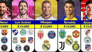 HERE WE GO⁉️ Famous Footballers How Many CLUBS They Played